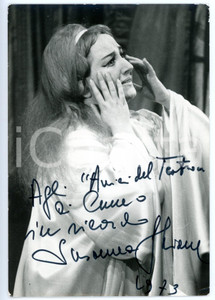1973 LIRICA Soprano Susanna GHIONE *Foto seriale con AUTOGRAFO 11x16 cm