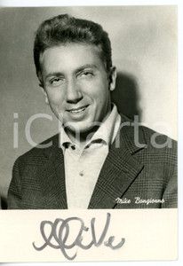 1955 ca COSTUME Mike BONGIORNO sponsor L'OREAL Fotocartolina con AUTOGRAFO 10x15