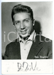 1955 ca COSTUME Mike BONGIORNO sponsor L'OREAL - Fotocartolina con AUTOGRAFO