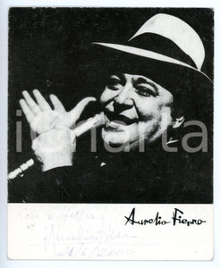 2000 MUSICA Cantante Aurelio FIERRO - Fotografia seriale con AUTOGRAFO 10x12 cm