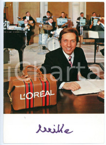 1965 ca COSTUME Mike BONGIORNO sponsor L'OREAL - Fotografia con AUTOGRAFO 11x15