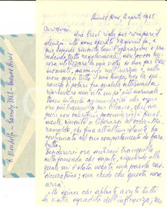 1965 BUENOS AIRES Lettera Rodolfo MONDOLFO su questioni familiari *AUTOGRAFO