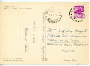 1962 SAN CATALDO Ingegner Giovanni BARLA *Cartolina con AUTOGRAFO - VG