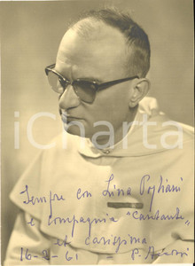 1961 s.l. Ritratto di padre ACETOSI - Foto con AUTOGRAFO a Lina Pogliani
