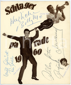 1960 CINEMA "Schlagerparade 1960" Billy MO Rex GILDO Angèle DURAND *AUTOGRAFO