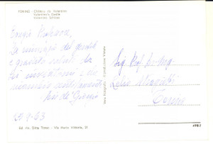 1963 TORINO Cartolina Quirino DE GIORGIO architetto futurista - AUTOGRAFO