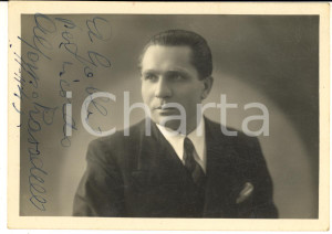 1945 LIRICA Tenore Giacinto PRANDELLI - Fotocartolina con AUTOGRAFO 15x10 cm