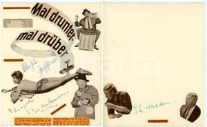 1960 CINEMA Gardy GRANASS - Boyd BACHMANN - Peter CARSTEN *Collage con AUTOGRAFI