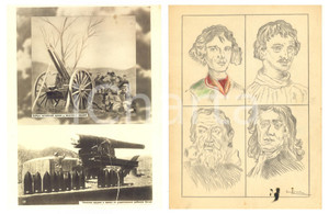 1930 ca AREA DELLA CINA Cannoni e artiglieria pesante - Fotocollage 17x23