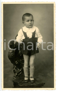 1940 ca CUNEO Ritratto di bambino in abito tradizionale *Fotocartolina FP