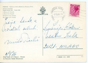 1974 FIRENZE - LIRICA Tenore Mirto PICCHI *Cartolina con AUTOGRAFO FG VG