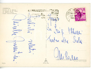 1963 VENEZIA LIRICA Soprano Mirella FIORENTINI *Cartolina con AUTOGRAFO FG VG