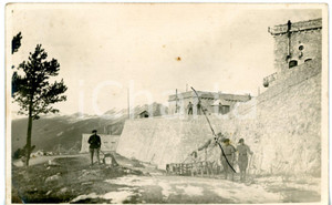 1935 ca AREA FRANCESE Fortificazione di confine - Foto ANIMATA con soldati
