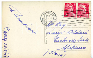 1947 PARIS LIRICA Soprano Giulietta SIMIONATO - Cartolina con AUTOGRAFO FP VG