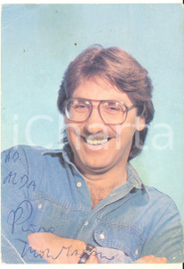 1970 ca MUSICA Piero MONTANARO - Cartolina pubblicitaria con AUTOGRAFO