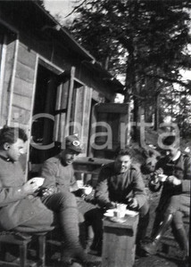 6X4cm NEGATIVO ORIGINALE*1915ca WW1 ESERCITO ITALIANO Ufficiali in pausa the (1)