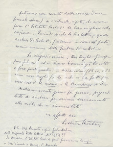 1981 BRESCIA Lettera Lodovico MONTINI pro "Piccola Opera" - AUTOGRAFO