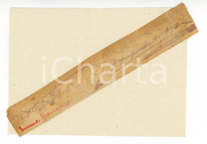 1910 ca Emma GRAMATICA - Attrice - AUTOGRAFO su carta (frammento)