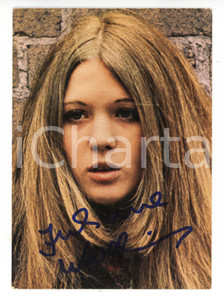 1977 MUSICA Cantante Juliane WERDING - Cartolina pubblicitaria con AUTOGRAFO