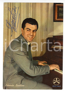 1960 MUSICA Edoardo LUCCHINA - Cartolina pubblicitaria DURIUM con AUTOGRAFO