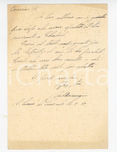 1955 UNIVERSITA' DI PISA Cartolina Antonio MARONGIU per pubblicazione *Autografo