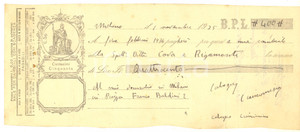 1935 MILANO Cambiale Calogero CIANCIMINO a ditta COVA & RIGAMONTI (3) AUTOGRAFO