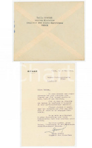 1959 VENCE Lettre sénateur Emile HUGUES après son élection *AUTOGRAPHE