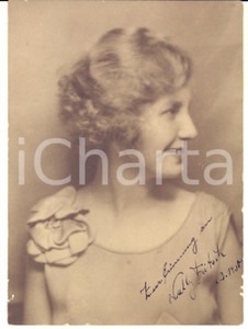 1930 s. l. GERMANIA (?) Ritratto di Nelly FRITSCH - Fotografia con AUTOGRAFO