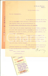 1924 ROMA Lettera Gr. Uff. Angelo POGLIANI per VISCOSA LOMBARDA - Autografo