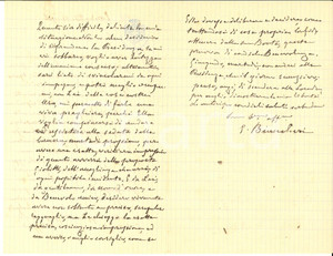 1906 TORINO Lettera Giuseppe BIANCHERI dopo le dimissioni a Giolitti - AUTOGRAFO