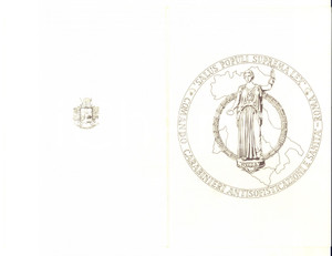 1985 ca ROMA Comando CARABINIERI Antisofisticazioni e Sanità - Biglietto