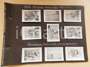 1941 WW2 CORFU' AGIOS GEORGIOS Militari MVSN XXVII Battaglione LODI *9 foto