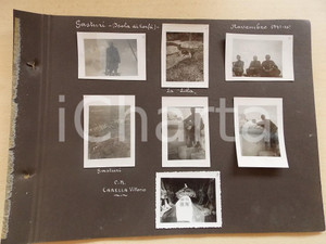 1941 WW2 CORFU' GASTOURI Ufficiali MVSN XXVII Btg LODI - Feretro CARELLA *7 foto