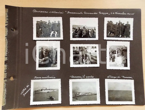 1941 WW2 DURAZZO (ALBANIA) MVSN XXVII Btg LODI - Comando di tappa *9 foto