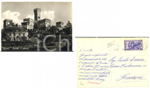 1952 GENOVA Castello d'Albertis - Cartolina con autografo marchese SERRA FG VG