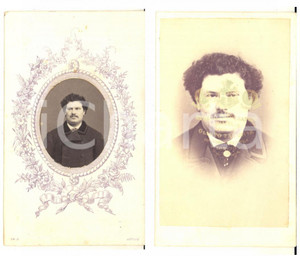 1870 ca TORINO Autoritratto di fotografo (?) - Studio Olinto ZACCHIA CDV RARO