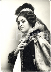 1975 ca MILANO Mezzosoprano Christina ANGELAKOVA *Foto con AUTOGRAFO DANNEGGIATA