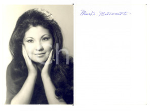1980 ca LIRICA Soprano Miwako MATSUMOTO - Foto seriale con AUTOGRAFO 10x15