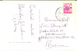 1962 DORGALI Albergo BUE MARINO Mariella e Sebastiano PELIZZA - AUTOGRAFO FG VG