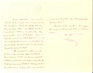 1918 WW1 Generale Vittorio Luigi ALFIERI consola la nipote Margherita *AUTOGRAFO