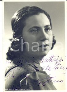 1947 LIRICA Mezzosoprano Cloe ELMO - Foto seriale CRIMELLA con AUTOGRAFO
