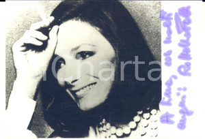 Autografo originale 1970 ca TEATRO Attrice Rossella FALK  Foto seriale AUTOGRAFO ORIGINALE 12x9 cm 1