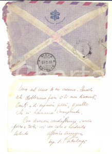 1960 TEGUCIGALPA (HONDURAS) Mons. Sante PORTALUPI nunzio apostolico - AUTOGRAFO