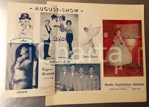 1970 ca GRONAU APOLLO KABARETT Portrait of JASMIN dancer - AUTOGRAPH