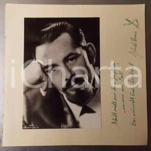 1970 ca GERMANY CABARET Portrait of an artist - AUTOGRAPH 24x24 cm