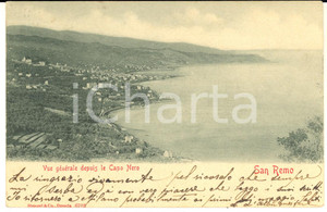 1903 SANREMO Cartolina Francisco D'ALBUQUERQUE CAVALCANTI - AUTOGRAFO FP VG