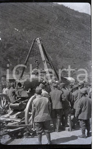 6X4cm NEGATIVO ORIGINALE * 1907 LAGO D'ARNO Cantiere centrale idroelettrica (4)