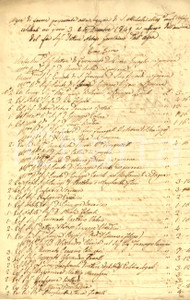 1849 PAVIA SAN MICHELE Messe celebrate in suffragio di Gerolamo DALL'ACQUA