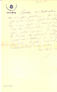 1933 UNIVERSITA' DI PAVIA Mariano MARESCA e la famiglia influenzata - AUTOGRAFO