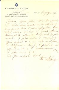 1937 PAVIA Mariano MARESCA pronto a partire verso climi migliori - AUTOGRAFO